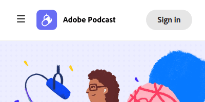 Adobe Podcast logo